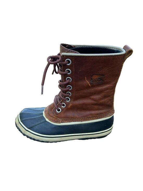 Sorel Shoes - Sorel 1964 Premium Brown Leather Waterproof Duck Boots Women’s Size 8